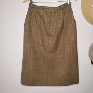 Vintage wool midi skirt